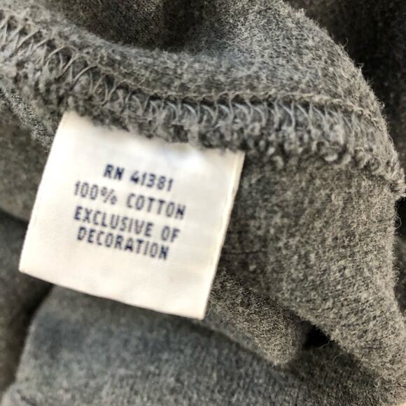 Polo Ralph Lauren mens L charcoal gray cotton knit zippered hoodie sweatshirt - Picture 5 of 11